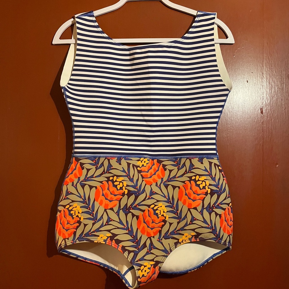 Striped and Floral Seea Swimsuit